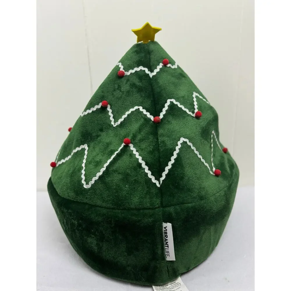 Vibrant Life Cozy Hideaway Christmas Tree Pet Bed, NWT